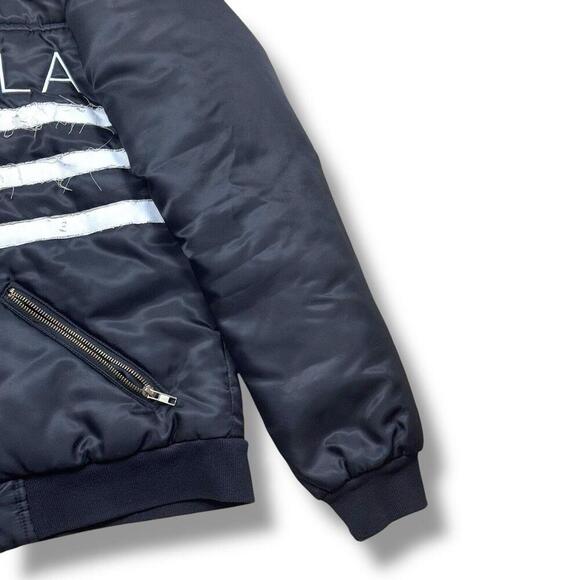 Homme Femme LA Bomber Jacket Black Streetwear Zip-Up HFLA Embroidered S Japan - Picture 7 of 13